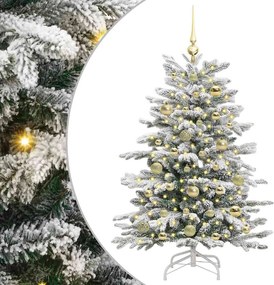 vidaXL Brad de Crăciun artificial cu ramuri articulare Alb 120 cm