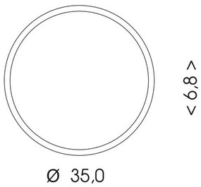 Plafonieră LED Ecolite WMAT350-25W/BI MARTIN LED/25W/230V IP65 alb