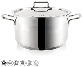Oală din oțel inoxidabil cu capac Orion Anett 9,5 l