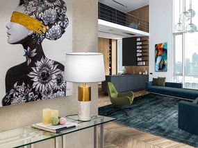 Veioza / Lampa de masa design lux elegant Lucian alba