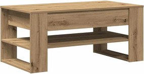 vidaXL Masă de cafea Stejar Artizanal 102 x 55 x 45 cm Lemn compozit