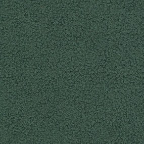 Canapea extensibilă Celeste din boucle, verde salvie, cu ladă de depozitare