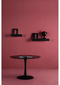 Masă rotundă pentru dining Marckeric Oda, ø 110 cm, negru