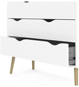 Comodă Tvilum Oslo, 99x101 cm, alb-natural