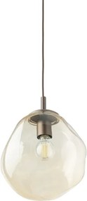 Brilagi - Lustră suspendată pe cablu VULCANO 1xE27/15W/230V Ø 25 cm bronz/bej fumuriu