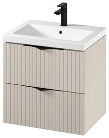 Cersanit S801-541 - Dulap suspendat pentru baie cu lavoar TIRSO 60x45 cm, bej