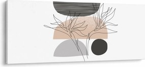 Tablou - Linie de artă flori N⁰2 (120x50 cm)