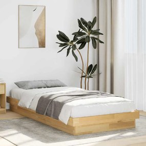 vidaXL Cadru pat fără saltea 80x200 cm lemn masiv de stejar