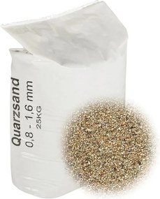 vidaXL Nisip de filtrare, 25 kg, 0,8-1,6 mm