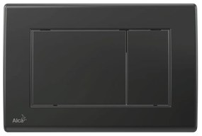 Clapeta rezervor wc negru mat cu doua butoane Alcaplast 278 Negru mat