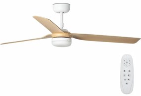 Ventilator LED de tavan FARO 33816-20 PUNT LED/18W/230V Wi-Fi maro/negru + telecomandă