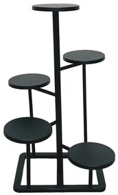 Stand de flori în negru - 5 niveluri