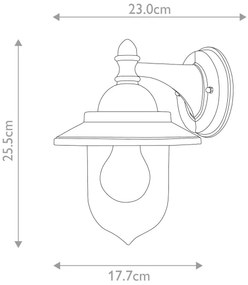 Aplică de exterior SANDOWN 1xE27/60W/230V IP44 Elstead GZH-SDN2