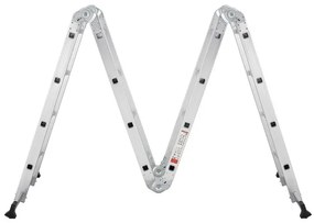 Juskys Scară multifuncțională din aluminiu 470 cm