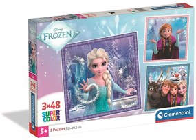 Disney Regatul de gheață Puzzle Clementoni 3x48 piese