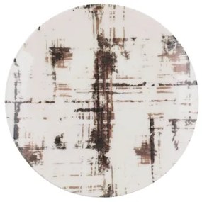 Serviciu de masă 24 de piese din porțelan, maro/alb