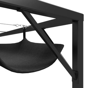 Pavilion de gradina cu acoperis retractabil, antracit, 3 x 3 m Antracit