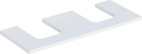 Blat pentru lavoar Geberit One cu decupaj dublu 120 cm alb mat