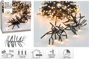 Ghirlandă LED de exterior pentru Crăciun 1512xLED/230V/8 funcții 14 m IP44 alb cald
