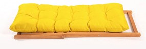 Set mobilier de grădină masă și scaune Kikadu 5 (galben + natural) (pentru 2 persoane). 1093855