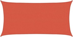 vidaXL Pânză parasolar, cărămiziu, 3x6 m, 160 g / m², HDPE