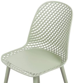 Set 4 buc scaun tip bar Erielle (verde). 1078733