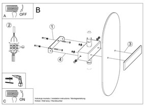 Aplică SALIA 2xG9/40W/230V Sollux SL.1004