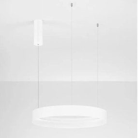 Lustra circulara aluminiu alb LED CCT LUMIA 60cm