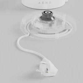 Cana electrica AENO AEK0005, 2200 W, 1,7 l, 40-100 °C, Baza rotativa la 360°, STRIX, Afisaj LED, Filtru, Alb