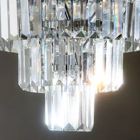 Brilagi - Plafonieră LED cu cristale MOZART, 5xE14/40W/230V, crom lucios