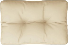 vidaXL Pernă pentru paleți, bej, 60x40x12 cm, material textil