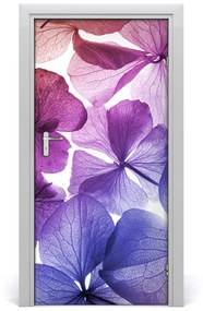 Autocolante pentru usi autocolant de perete furnir UȘĂ Purple Flori