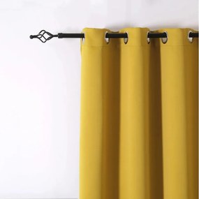 Draperie galbena OXFORD 140x250 cm Agatat: Inele metalice