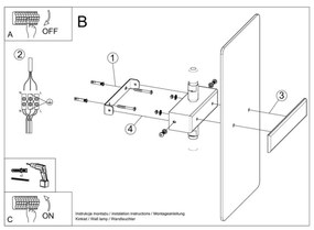 Aplică AZALIA 2xG9/40W/230V Sollux SL.1006