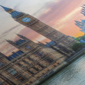 Tablou - Londra în culori pastelate (120x50 cm)