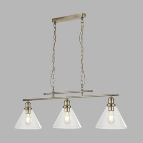 Lustra suspendata design clasic Pyramid alama antique 1277-3AB SRT