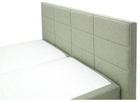 Pat matrimonial Boxspring 180 cm Revenant (mentol) (cu somieră și saltea) (cu sp. depozitare). 1098561