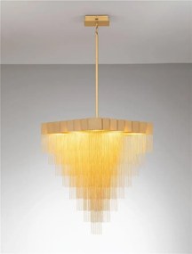 Lustra LED suspendata design modern REVIA aurie