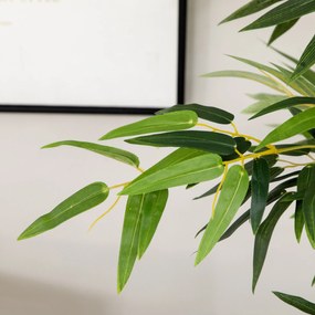 HOMCOM Bambus Artificial, Plantă Decorativă, Aspect Realist, Ușor de Întreținut, Pentru Casă, 180 cm, Verde | Aosom Romania