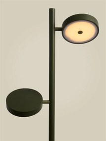 Lampadar LED din lemn de frasin verde Okinawa