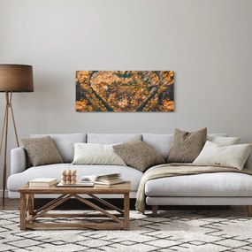 Tablou - Râu în formă de inimă (120x50 cm)