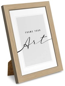 Ramă foto în culoare naturală cu picior de susținere/de agățat 12x17 cm Beech – knor