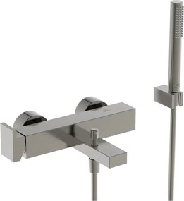 Baterie cada - dus Ideal Standard Atelier Extra argintiu Silver Storm cu set de dus