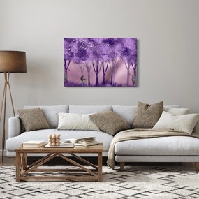 Tablou - Cerbi în pădurea magică (90x60 cm)