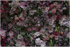 Tablou - Perete de flori (90x60 cm)