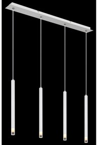 Lustra cu 4 Pendule metal alb RYAN pentru bucatarie