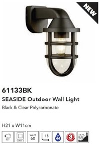 Aplica de perete exterior IP44 Seaside