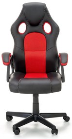 Scaun de birou Berkel negru/rosu H117 cm