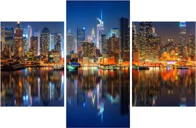 Tablou cu Manhattan noaptea (90x60 cm)