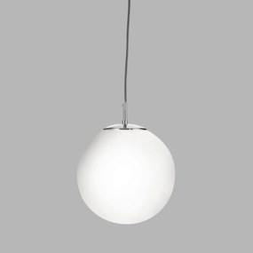 Lustra / Pendul design modern 25cm Atom silver / opal 6066 SRT